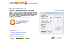 Desktop Screenshot of freesizer.com